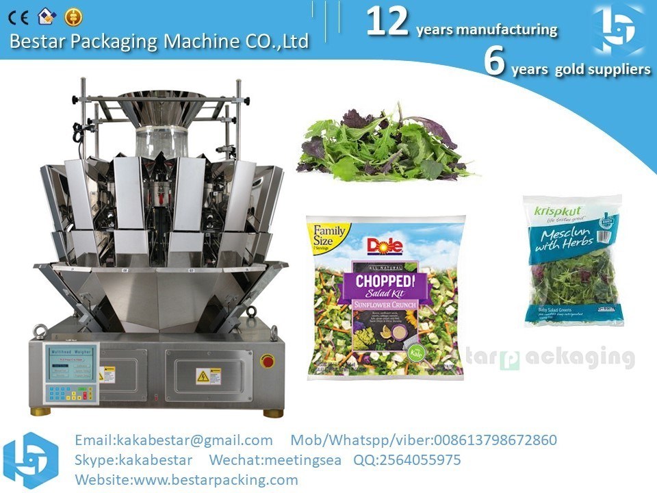 Fresh lettuce packing machine, fresh lettuce packing machine, fresh