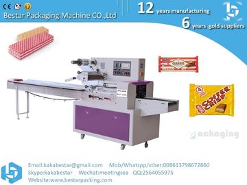 Bread, soda crackers, wafer packaging machine, automatic plastic film flow packaging supplier