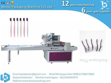 Travel toothbrush, toothpaste automatic flow packaging machine, high-speed automatic pillow type packaging machine supplier