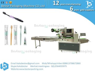 Travel toothbrush, toothpaste automatic flow packaging machine, high-speed automatic pillow type packaging machine supplier
