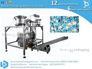 Plastic part packing machine, plastic part packaging machine , plastic part filling machine with two vibration bowls supplier